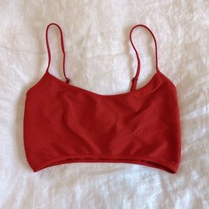 Out from under cropped top